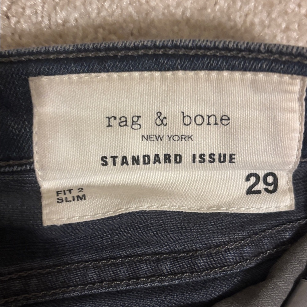 rag & bone Men's Deep Indigo Slim Jeans